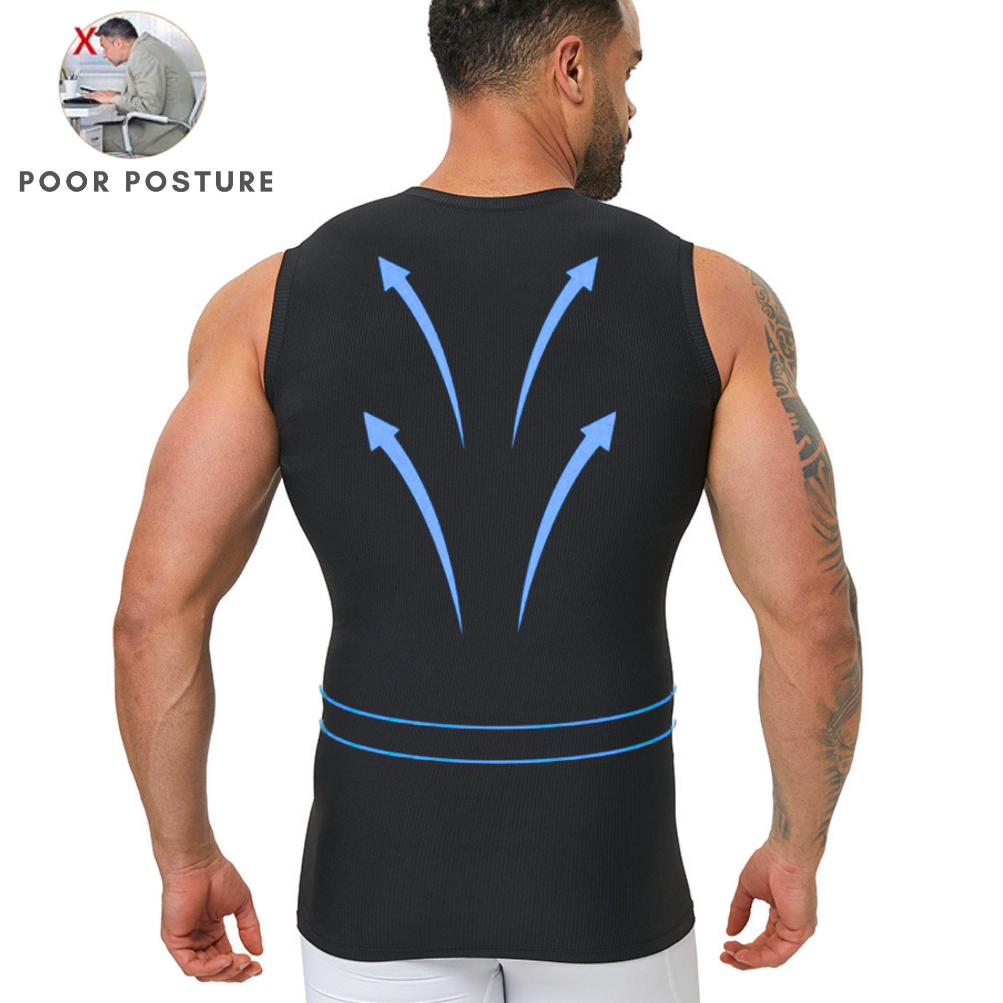 Men's Slim Fit Body Shaping Ve - Tank Top Ribbed review and price