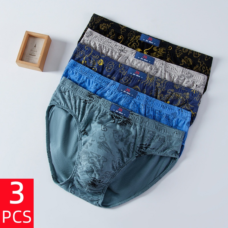 3 Pcs/Lot Men's Plus Size Pure - Multi Pack Underwear review and price