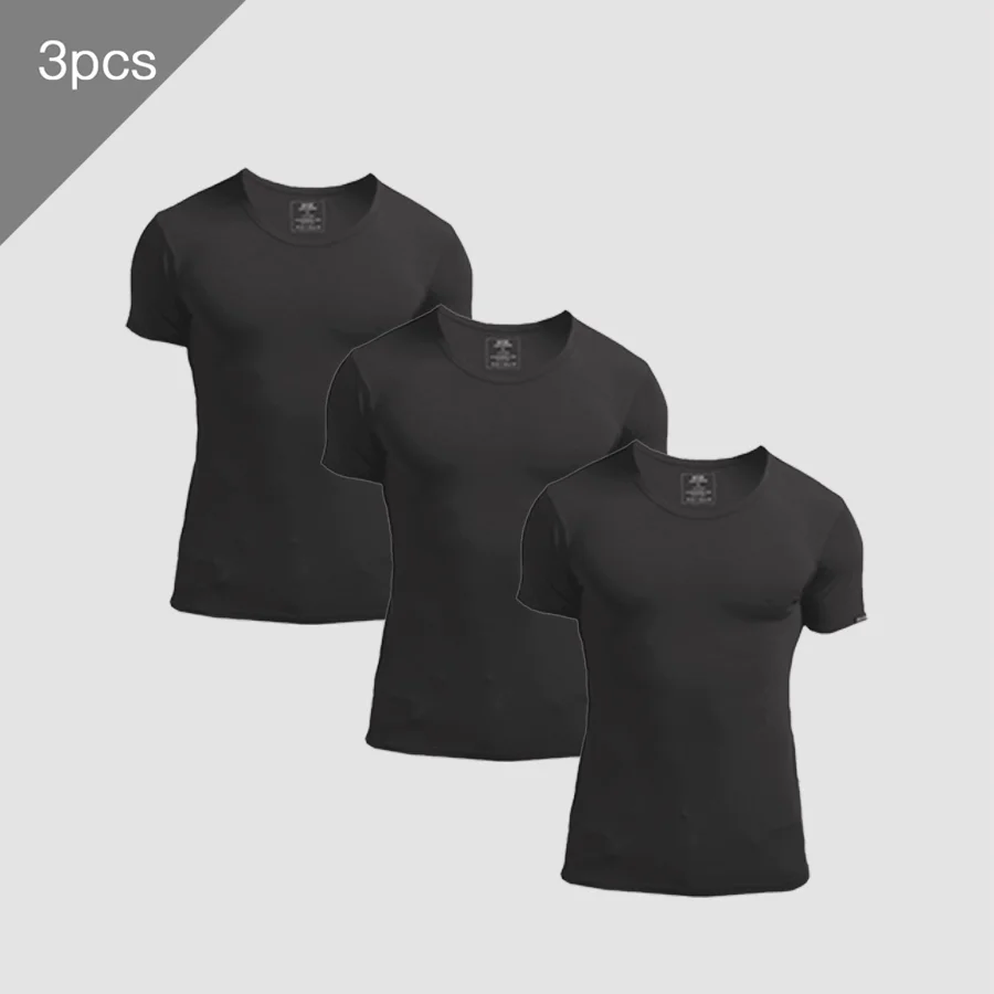 3PCS Men's Summer Short Sleeve - Undershirt Crew Neck review and price