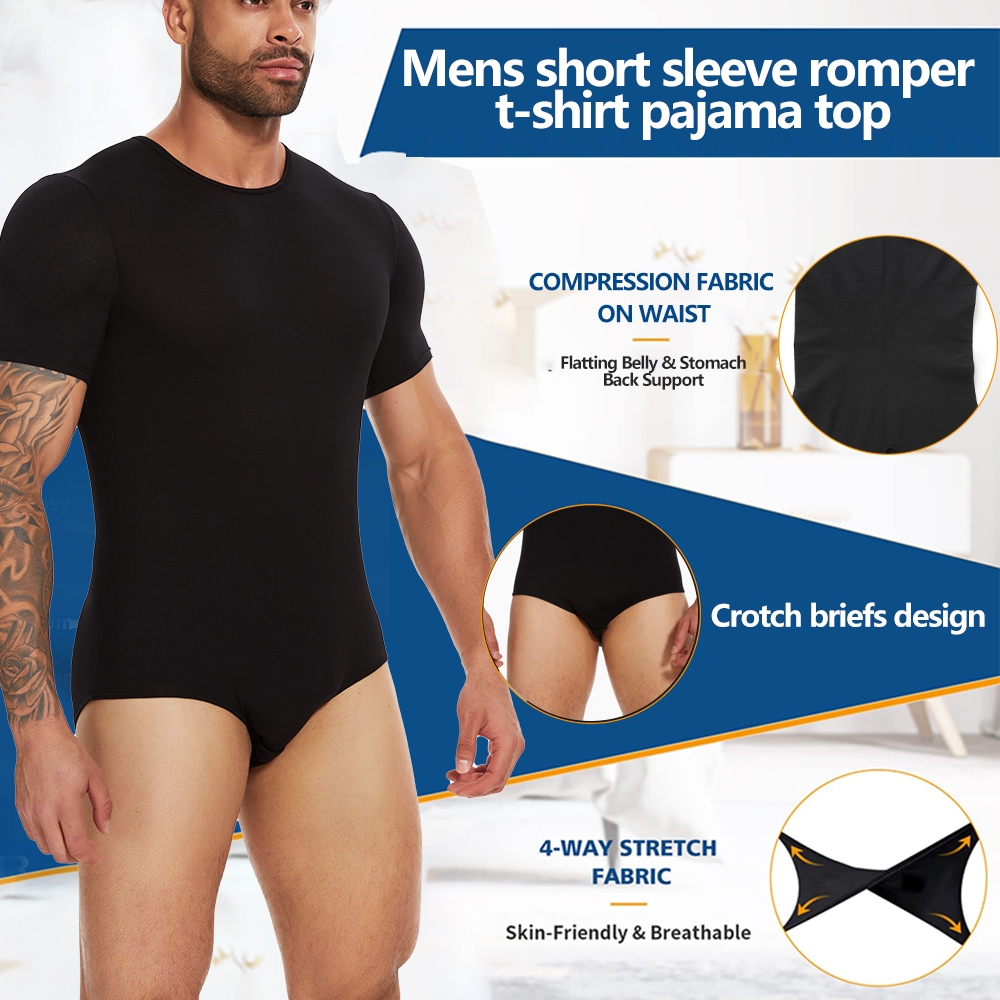 Short Sleeve Full Body Shaper  - Undershirt Crew Neck review and price