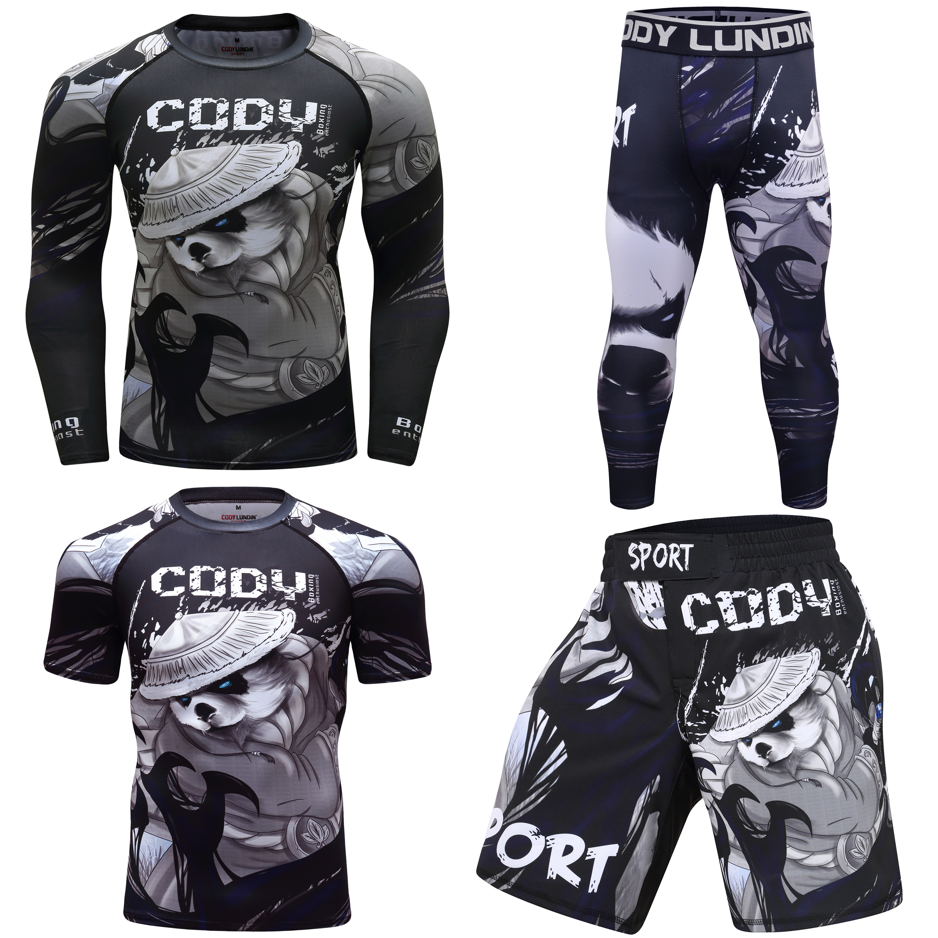 MMA boxing sets men 3d print R - Compression Long Pant review and price