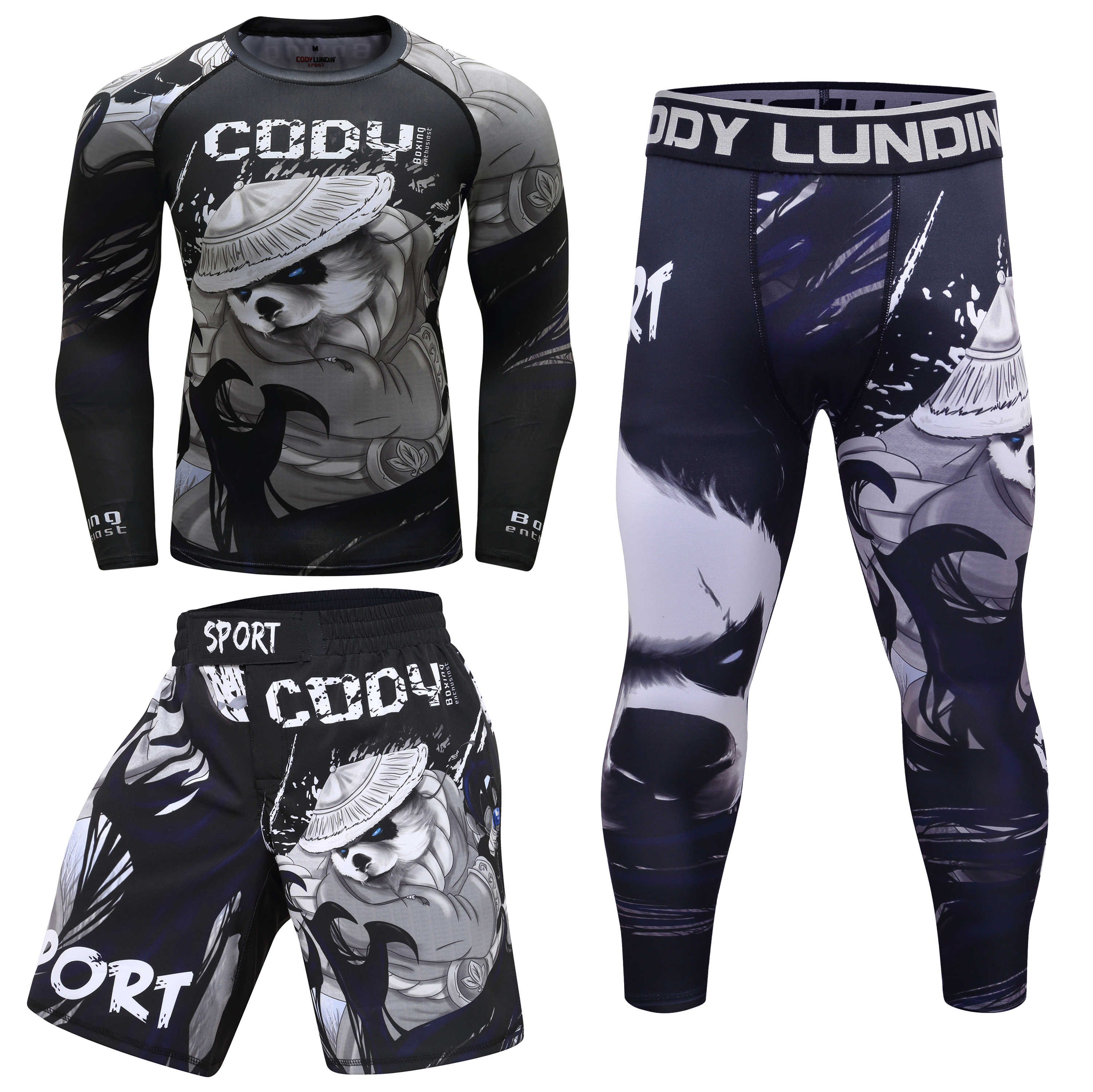 MMA boxing sets men 3d print R - Compression Long Pant review and price