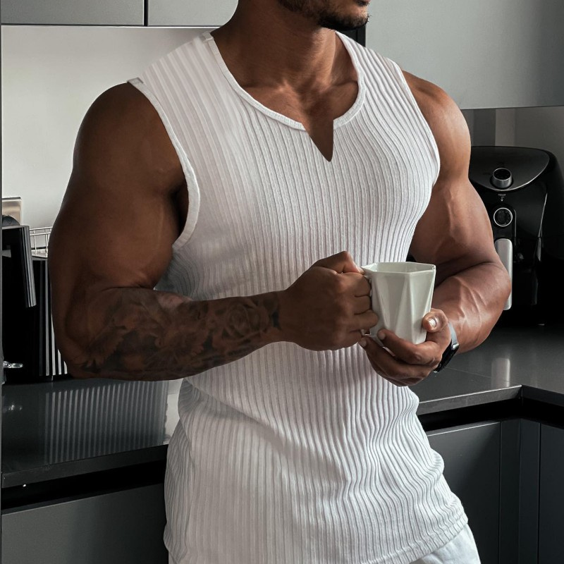 2024 Summer new men V-neck Ves - Undershirt Crew Neck review and price