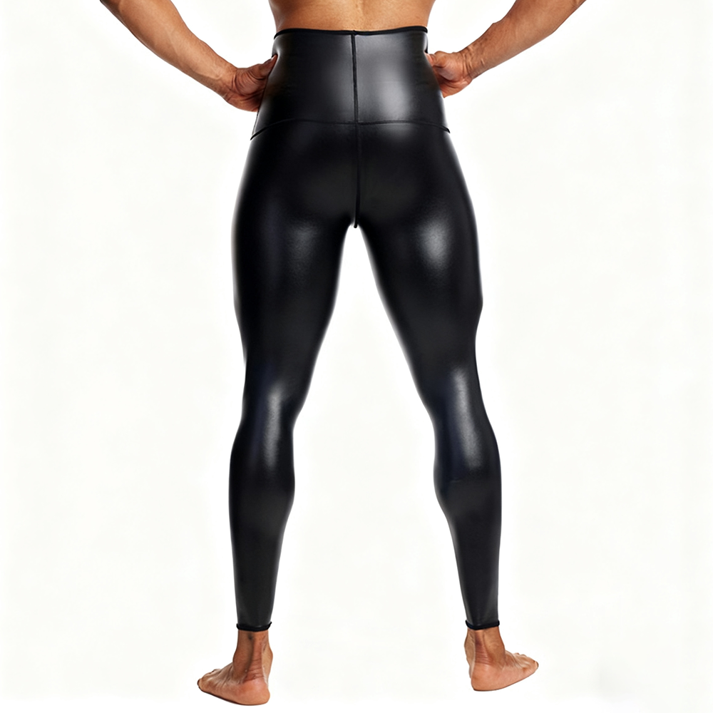 Sexy Men PU Leather Long Pants - Compression Long Pant review and price