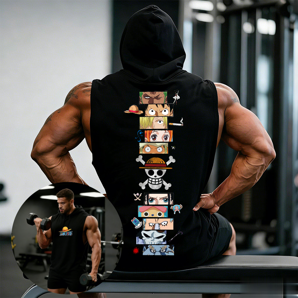 One Piece Anime Hoodie Sleevel - Sleeveless Undershirt review and price