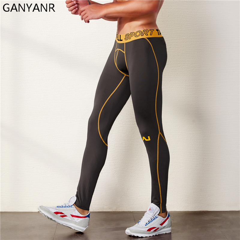 GANYANR Running Tights Men Spo - Compression Long Pant review and price